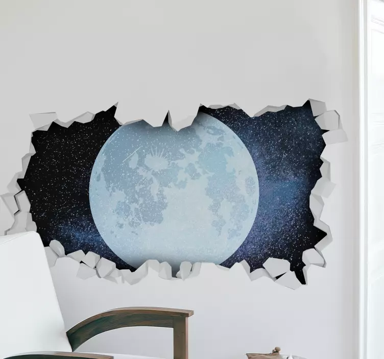 Aufkleber für die Wand Mond in deinem zimmer - TenStickers