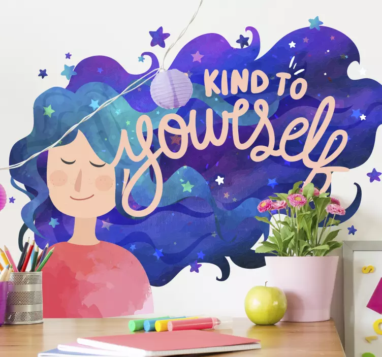 Wandtattoo Motivationsspruch Liebe dich selbst - TenStickers