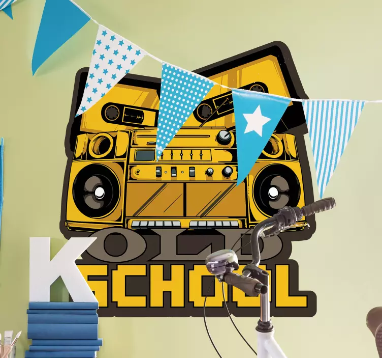 Wandtattoo Musik retro-soundsystem - TenStickers