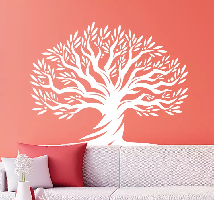 Wandtattoo Baum elegante silhouette - TenStickers