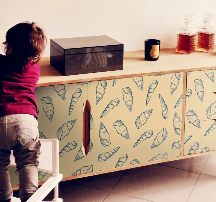 Wandtattoo natur muschelmotiv komposition - TenStickers