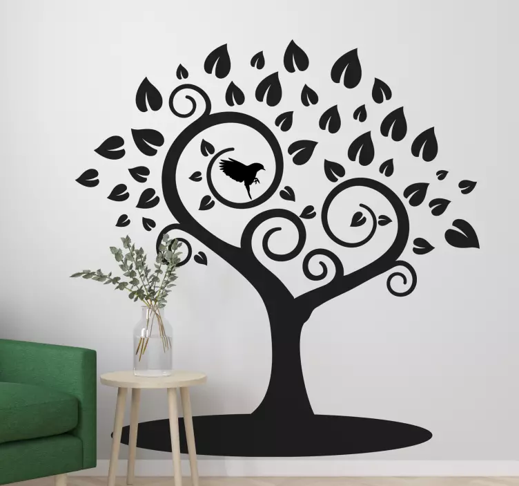 Wandtattoo Natur stilisiertes baumdesign - TenStickers