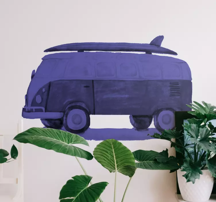 Wandtattoo Natur surfer-wohnmobil - TenStickers