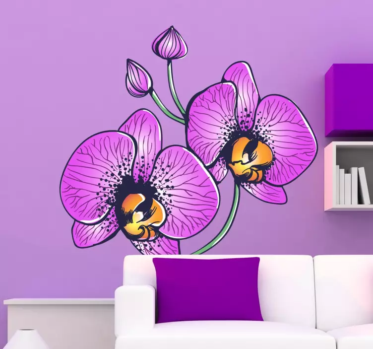 Wandtattoo Orchidee - TenStickers