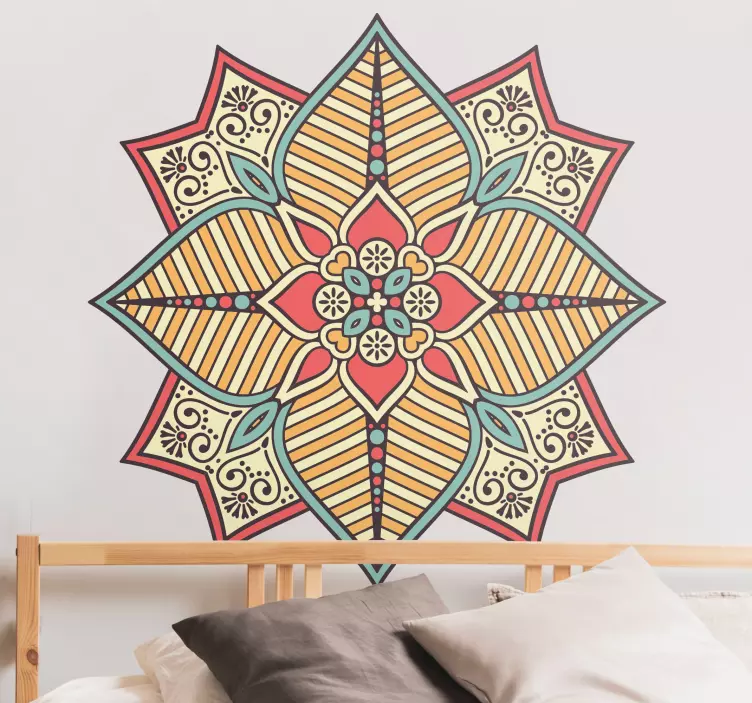 Wandtattoo Ornament aufwendiges geometrisches motiv - TenStickers