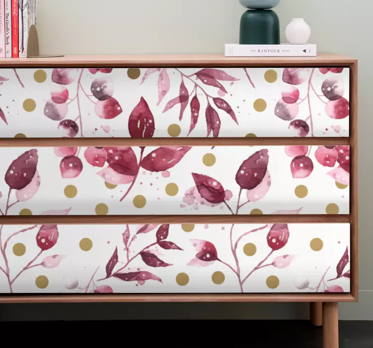 Möbelfolie botanisches blattdesign - TenStickers