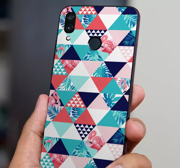 Wandtattoo Ornament tropische Dreiecke Huawei - TenStickers