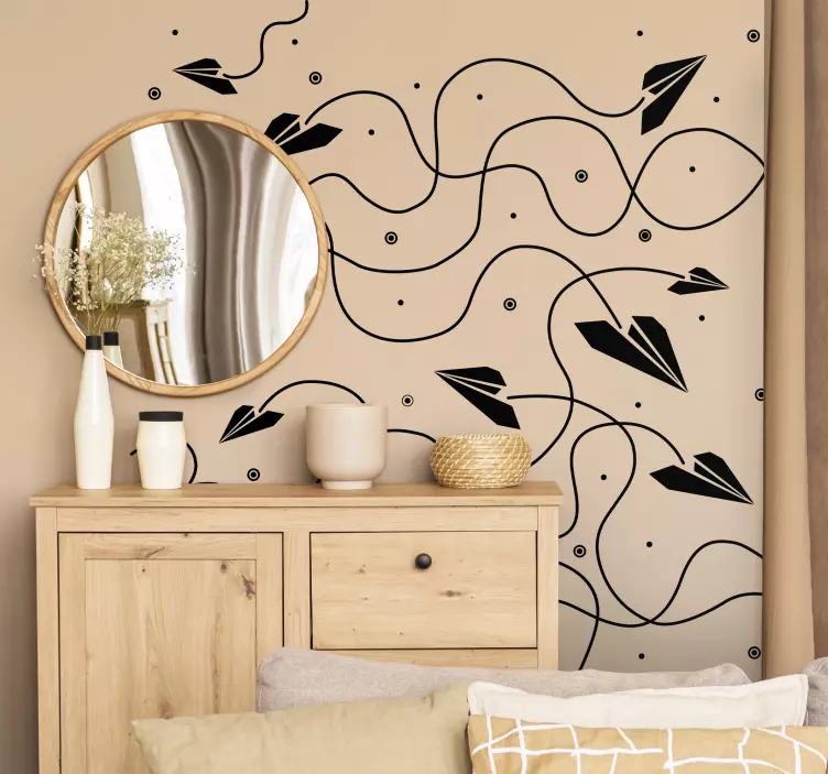 Wandtattoo Papierflieger - TenStickers