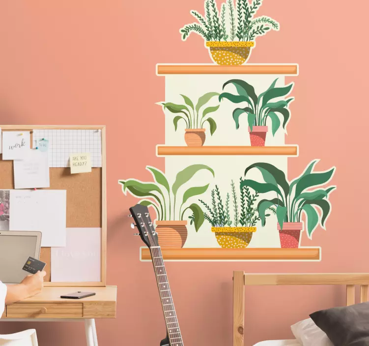 Wandtattoo Pflanzen topflaubarrangement - TenStickers