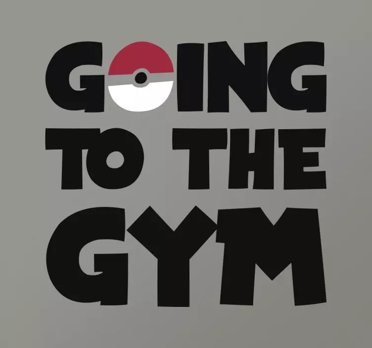 Wandtattoo Pokémon Gym - TenStickers