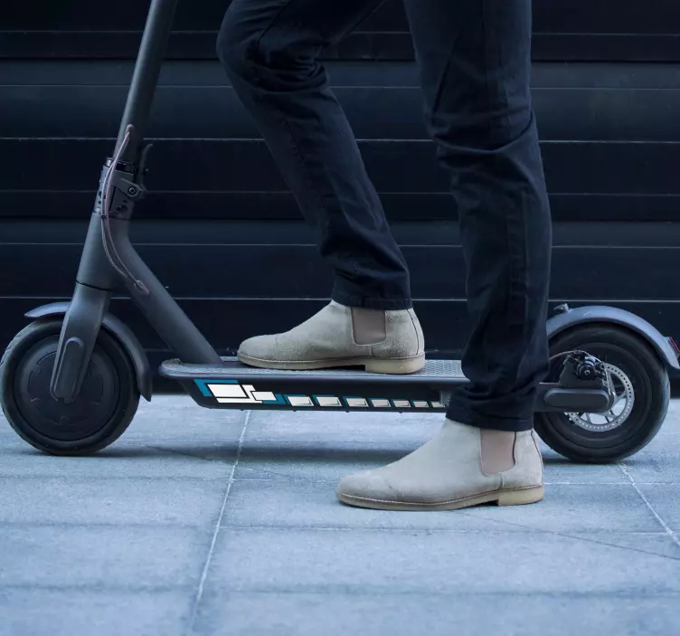 Aufkleber Quadrat "Quadratroller" - TenStickers