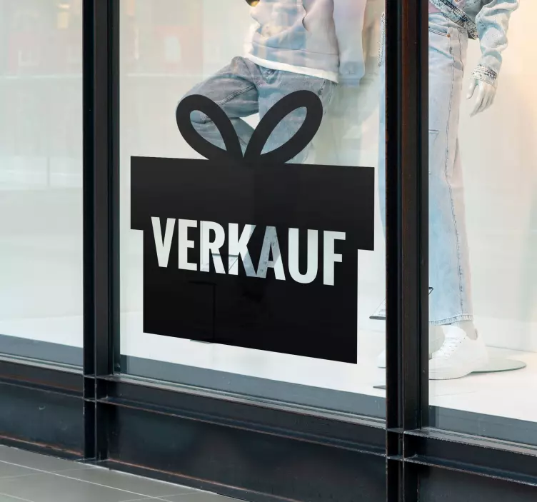 Rabatt Aufkleber geschenkbox - TenStickers