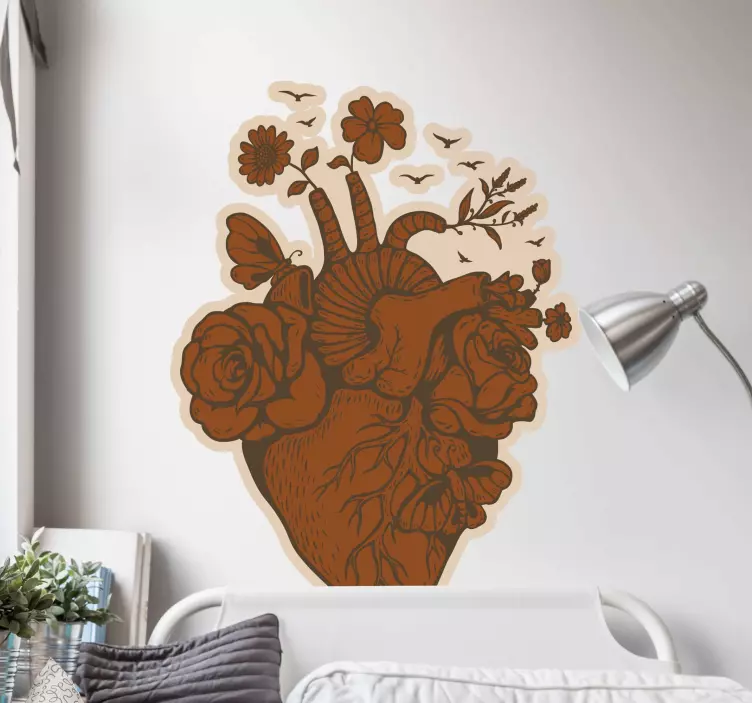 Vintage Aufkleber Retro herz - TenStickers