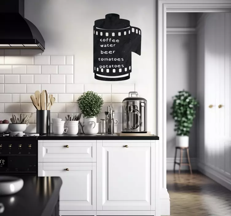 Vintage Aufkleber vintage Fotografie schwarze Tafel - TenStickers