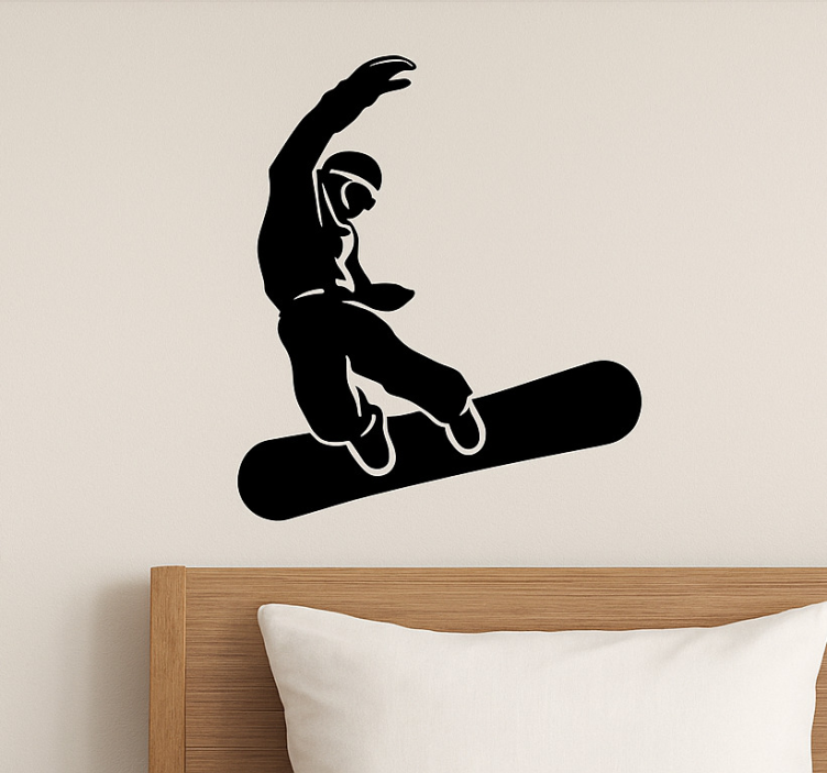 Wandtattoo Extremsport snowboarder in der luft - TenStickers