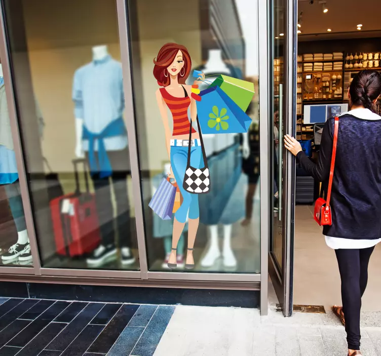 Wandtattoo Shopping - TenStickers