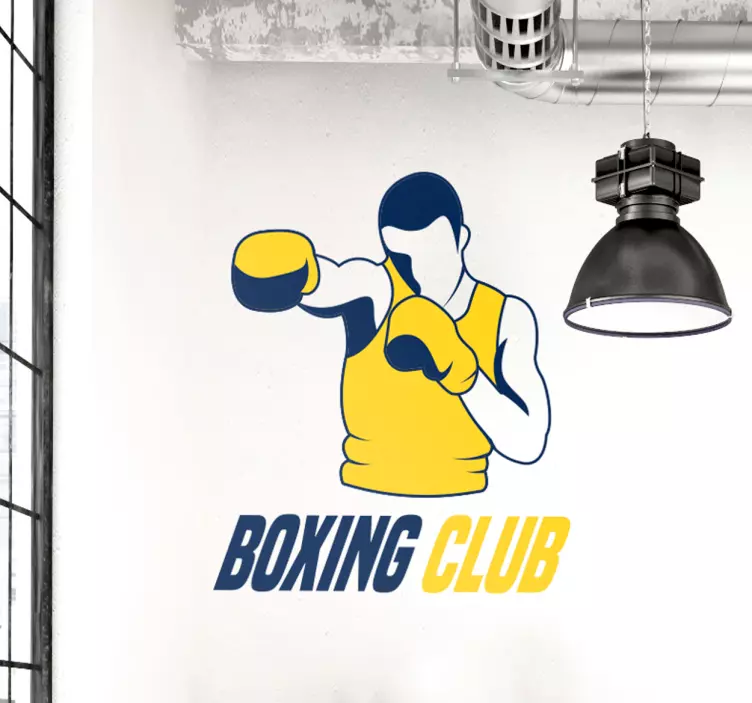 Sport Aufkleber Boxclub - TenStickers