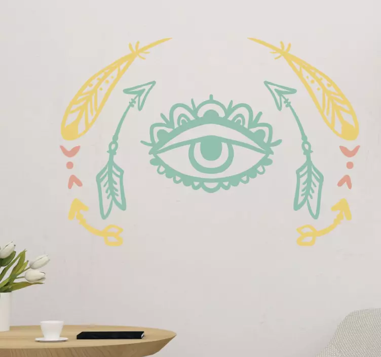 Wandtattoo Tribal Auge - TenStickers
