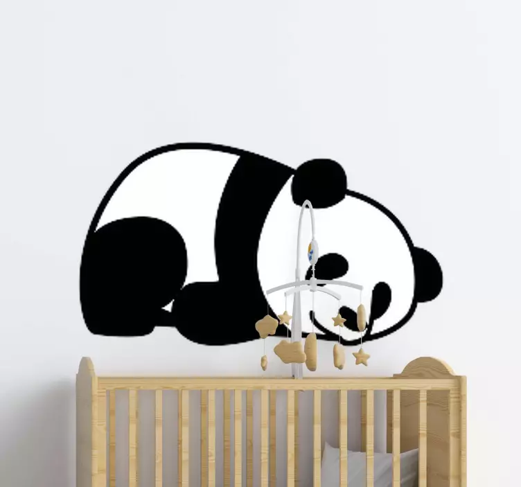 Wandtattoo Tier Anime panda schläft - TenStickers