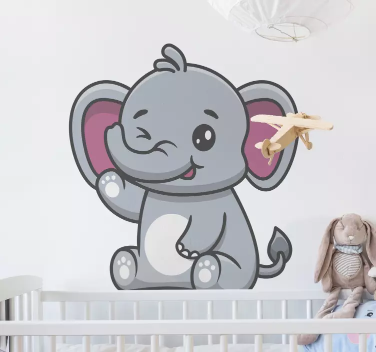 Wandtattoo Tier Baby elefant - TenStickers