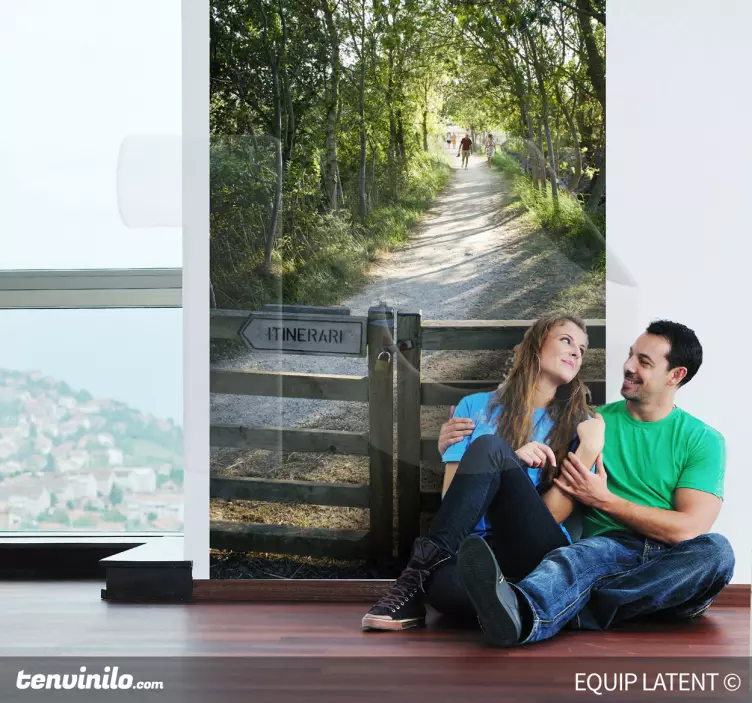 Wandtattoo Waldweg - TenStickers