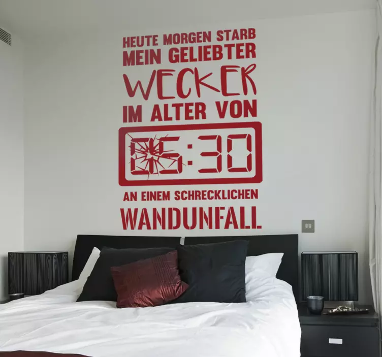 Wandtattoo Wecker - TenStickers