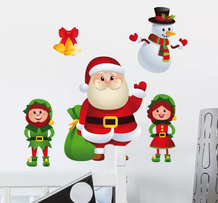 Wandtattoo Weihnachtliche Figuren - TenStickers