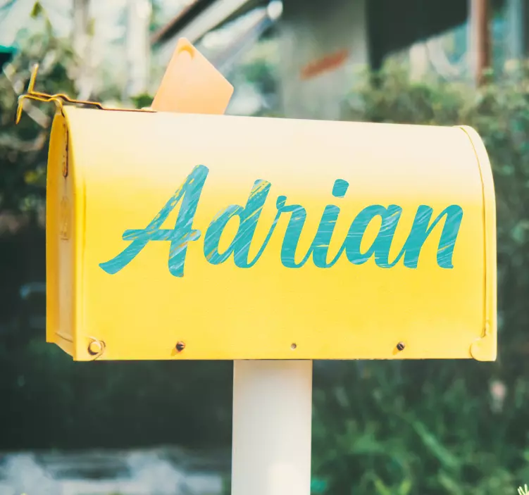 Briefkasten Aufkleber anpassbarer klassischer name - TenStickers