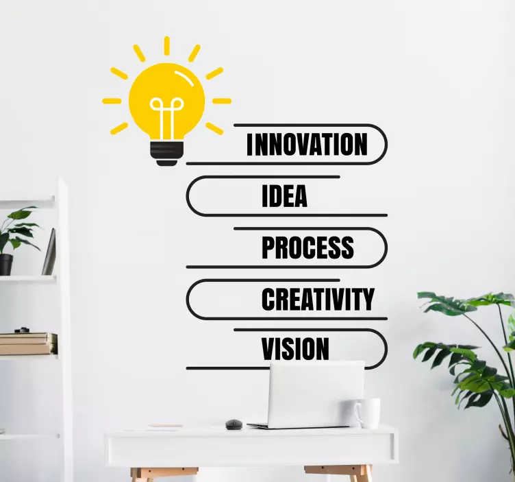 Wandtattoo welt helle ideen konzept - TenStickers