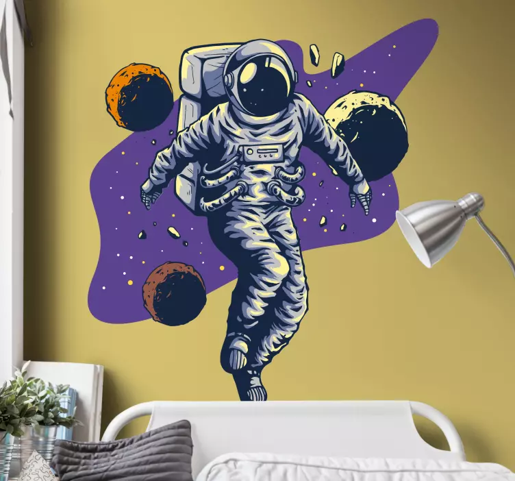 Wandtattoo Weltall astronaut im orbit - TenStickers