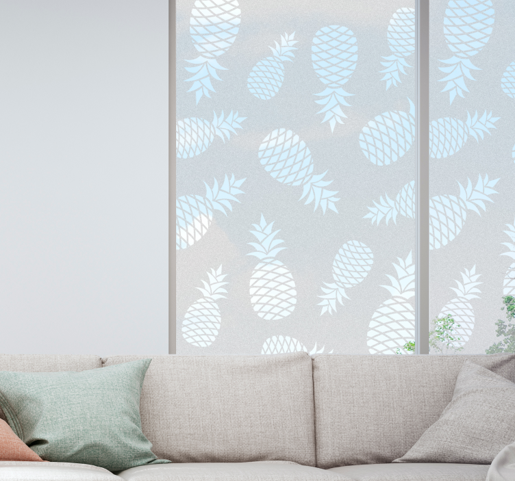 Wandtattoo Wohnzimmer Ananas Silhouette - TenStickers