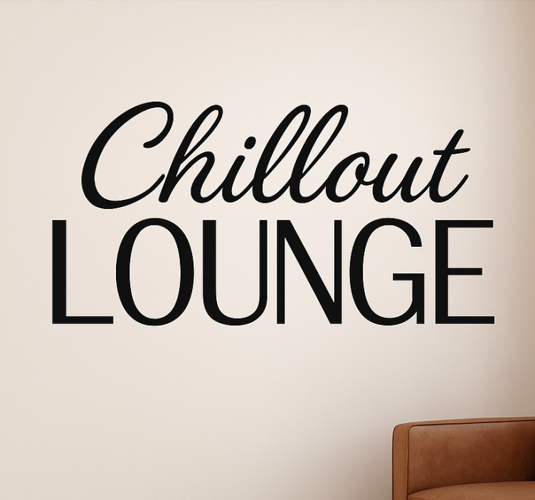 Wandtattoo Wohnzimmer chill-out-lounge - TenStickers
