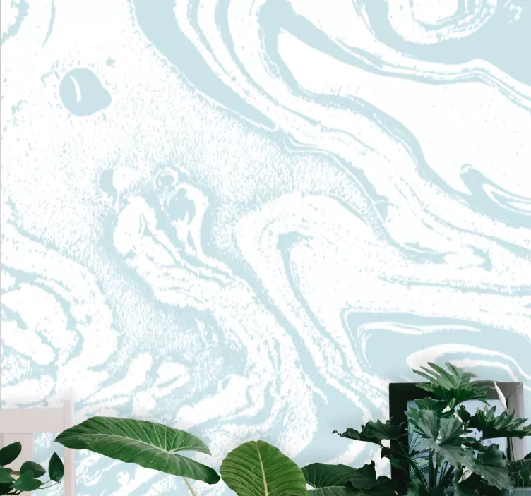 Wandtattoo Wohnzimmer flüssiges wellenmuster - TenStickers