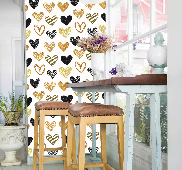 Wandtattoo Wohnzimmer Herzen Kollektion Auswahl - TenStickers