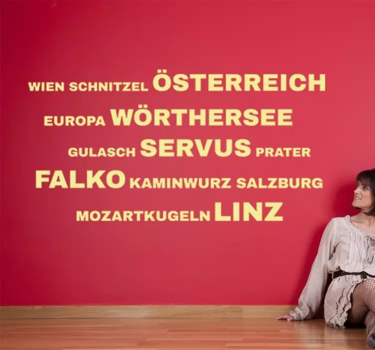 Wandtattoo Wörter Österreich - TenStickers