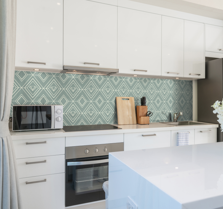 Wandtattoo Küche art Deco geometrische Muster - TenStickers