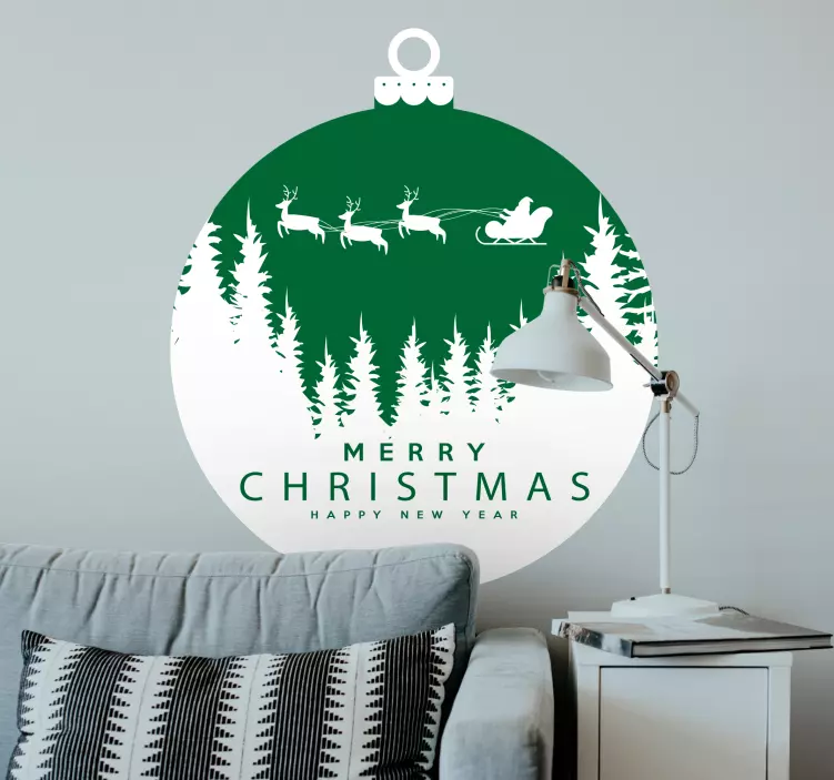 Weihnachtssticker festliches ornamentdesign - TenStickers