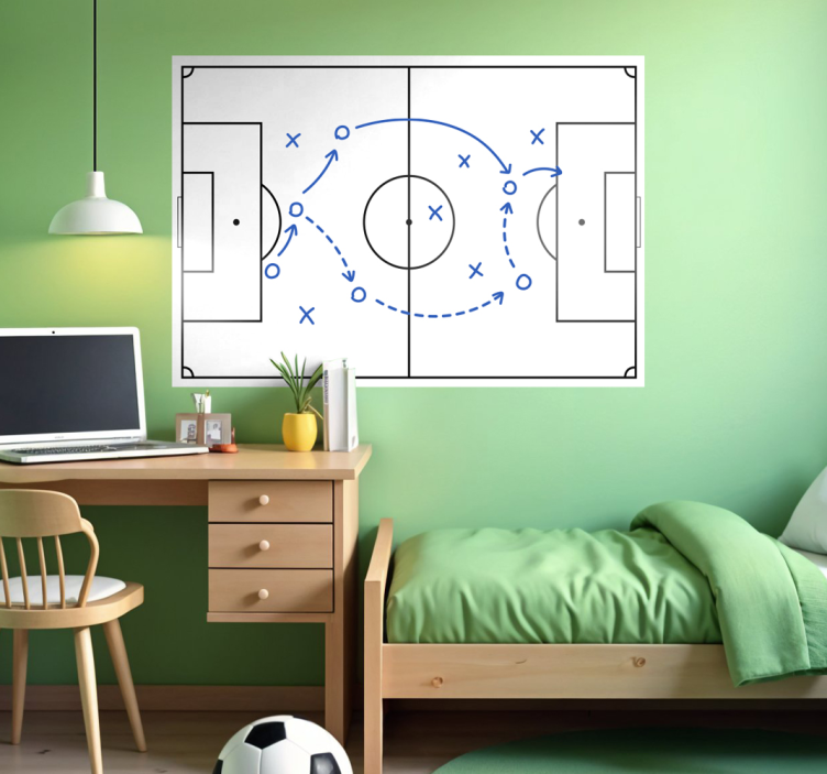 Whiteboard Folie fußball - TenStickers