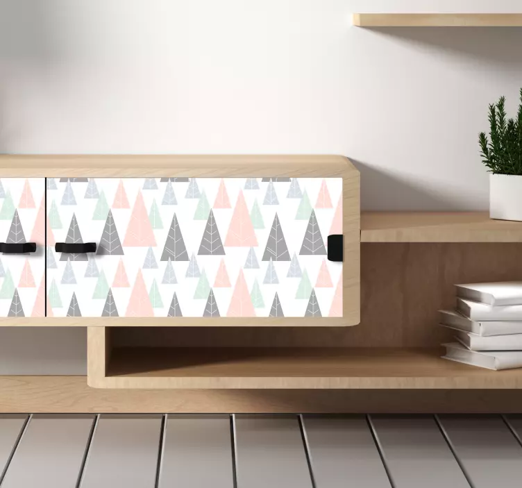 Winter Tannen Möbel Aufkleber - TenStickers