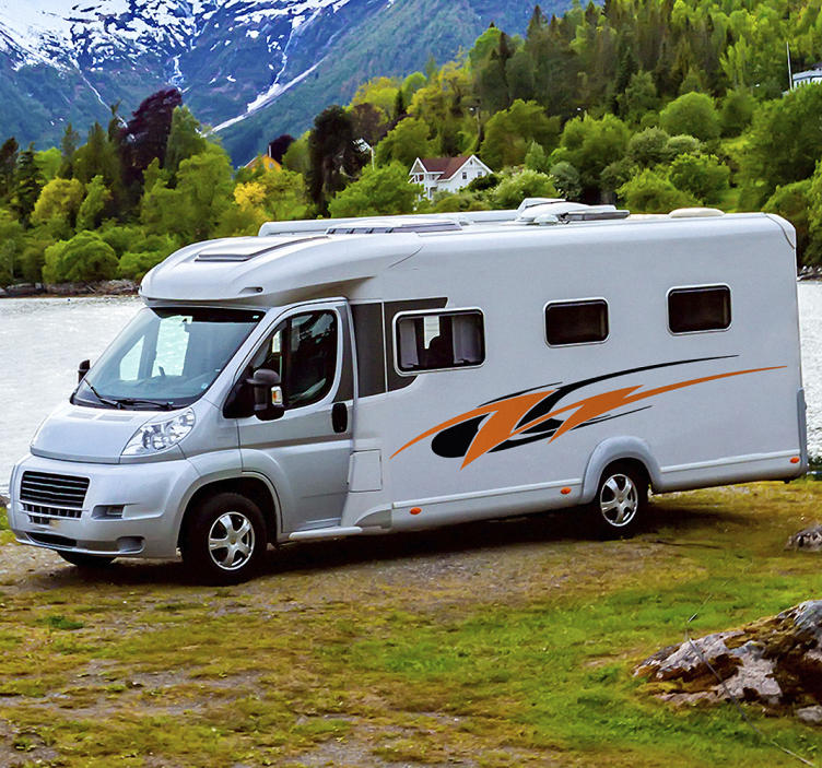 Wohnmobil Aufkleber swoosh-seite - TenStickers