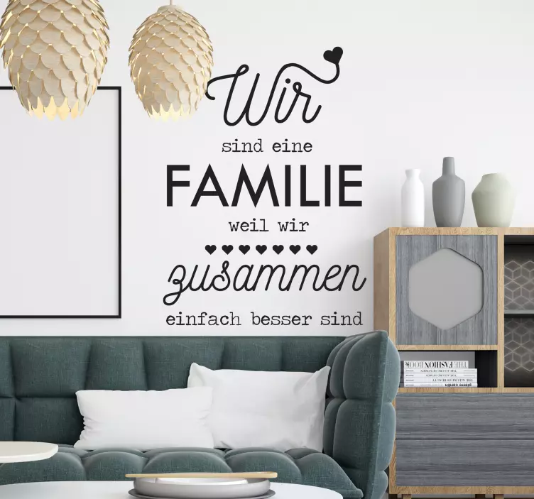 Wandtattoo Sprüche Familie - TenStickers