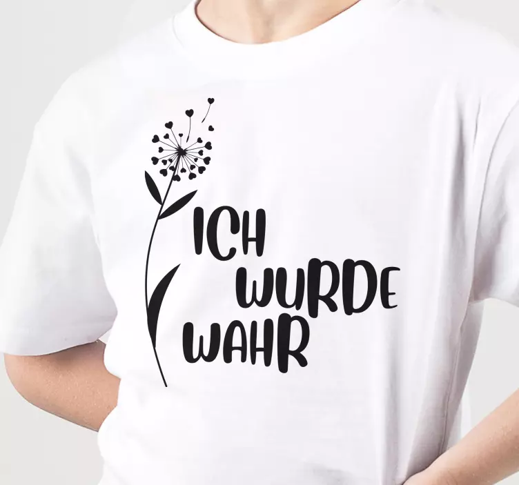 Mutter Tochter T Shirt Wunschtext löwenzahn - TenStickers