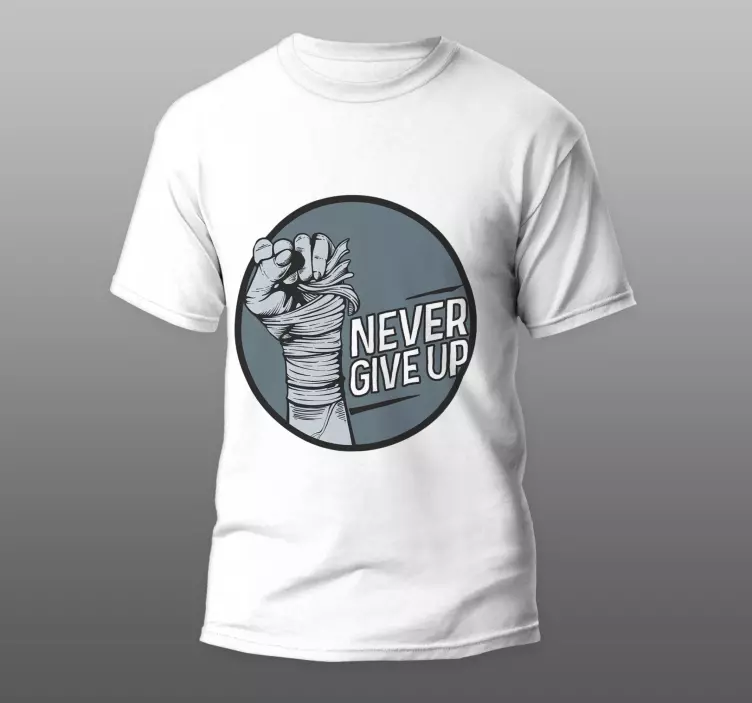 Original T Shirt gib die motivation nie auf - TenStickers