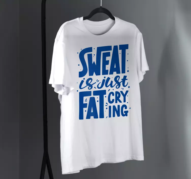 Original T Shirt motivierende fitness - TenStickers