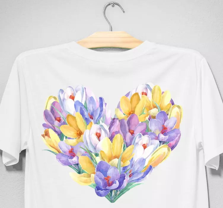 Original T Shirt tulpe blumen herz - TenStickers