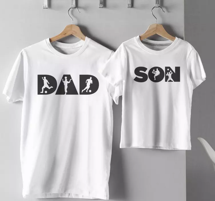Vater Sohn T Shirt Vater und sohn fußballer - TenStickers
