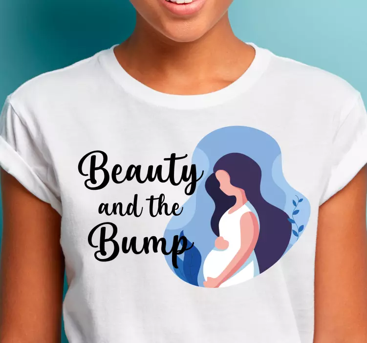 T-Shirt Baby Lustiger babybauch - TenStickers