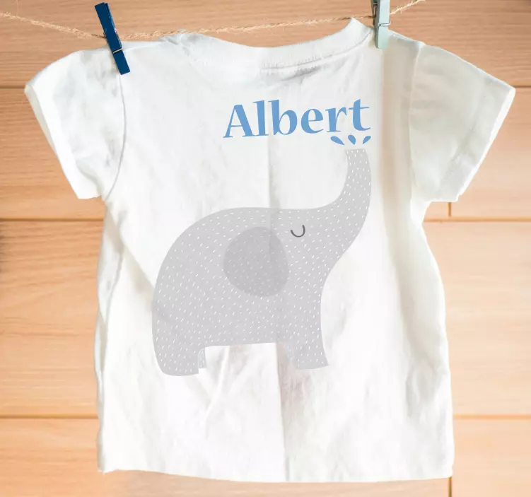T-Shirt Baby elefantenbaby mit namen - TenStickers