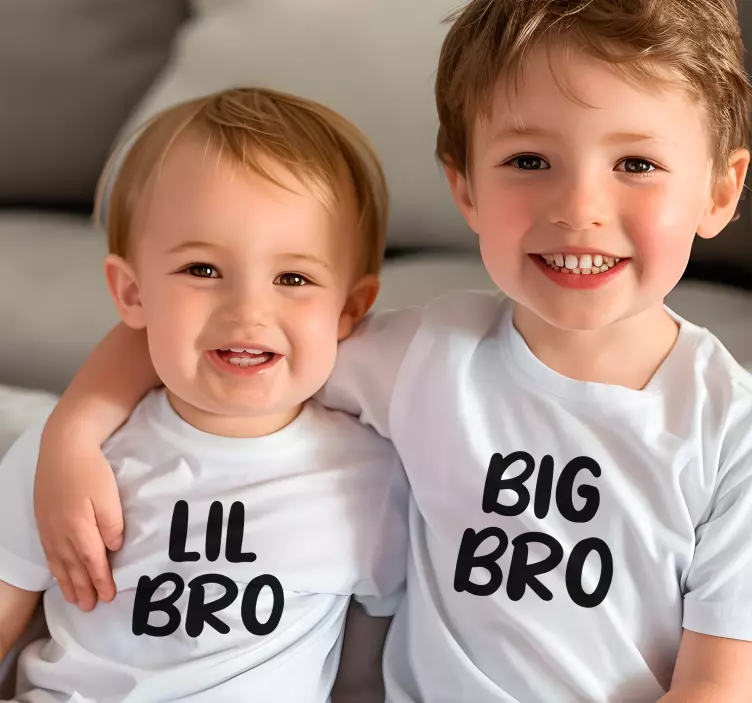 Kinder T Shirt großer und kleiner bruder - TenStickers