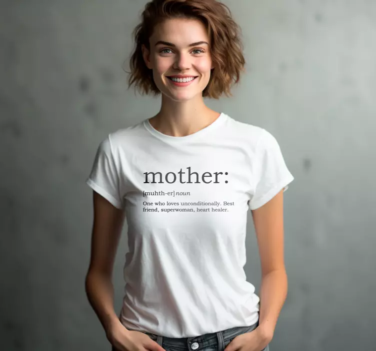 Muttertag T Shirt Mama definition - TenStickers